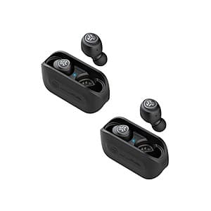 2-Pack JLab Go Air Wireless Bluetooth Earbuds & Charging Cases (Black) $20 + Free Shipping w/ Prime
