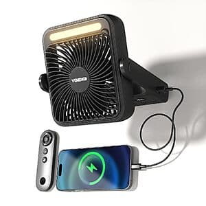 VENSWID 10000mAh Magnetic Fan w/ LED Display & Foldable Hook $18.50 + Free S&H