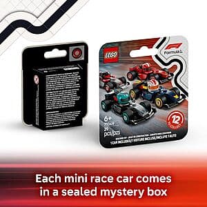 6-Pack LEGO F1 Collectible Race Cars Mystery Box (66796) $20