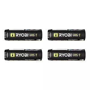4-Pk RYOBI USB Lithium-Ion 2.0 Ah Rechargeable Batteries $40 + Free S&H