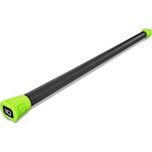 CAP Barbell Weighted Workout Bar (Green, 10-Lbs.) $25