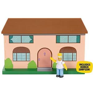 JAKKS Pacific Disney The Simpsons: Living Room Diorama Playset w/ Homer Figure $10