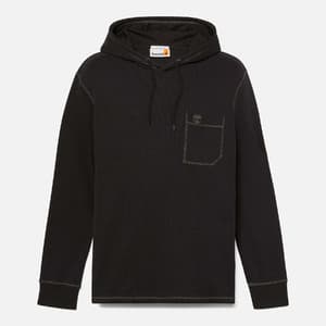 Timberland Men's Wharf River Waffle Hoodie (Black) $20 + Free Shipping
