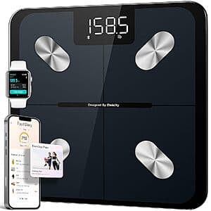 Etekcity Smart Scale for Body Weight, Body Fat & BMI (Black) $19.95