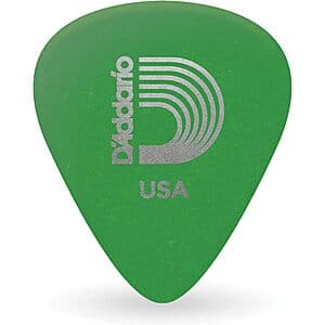 25-Pk D'Addario Duralin Medium Guitar Picks (Green; 0.85mm) $5