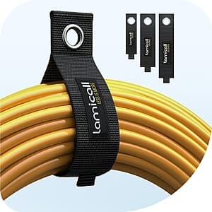 3-Pk Lamicall Extension Cord Storage Straps (10", 14", 18") $5