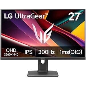 27" LG 27G64NA-B Ultragear G6 QHD (2560 x 1440) IPS Gaming Monitor $210 + Free S&H