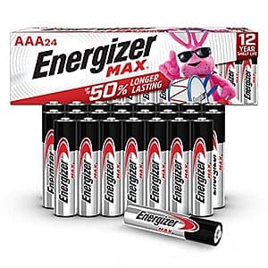 24-Count Energizer Max AAA Alkaline Batteries $9.10 w/ Subscribe & Save