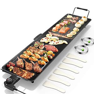 35" Costway Electric Griddle Teppanyaki Grill with Adjustable Temperature $43 + Free Shipping
