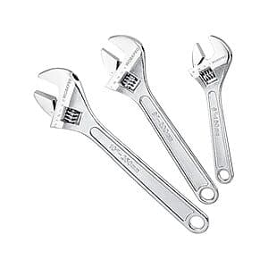 3-Pc Workpro SAE/Metric Forged Carbon Steel Adjustable Wrench Set $12 + Free S&H w/ Amazon Prime