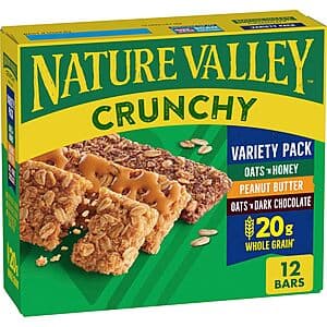 12-Ct Nature Valley Crunchy Granola Bars Variety Pack (6-Pouches, 8.94-Oz Total) $1.95 w/ Subscribe & Save