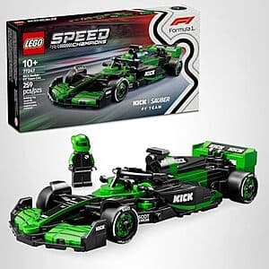 259-Piece LEGO Speed Champions: KICK Sauber F1 Team C44 Model Car Building Toy $16.20