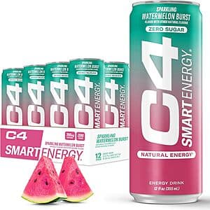 12pk 12oz C4 Smart Sugar Free Energy Drinks (Various) $14.20 w/ S&S