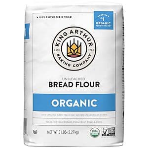 80-Oz King Arthur 100% Organic Unbleached Bread Flour $6.45