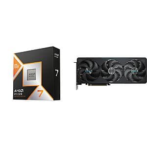 Bundle: AMD Ryzen 7 9850X3D CPU + Gigabyte Eagle GeForce 5070 Ti Graphics Card $1265 + Free S&H