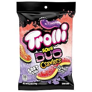 6.3-Oz Trolli Sour Brite Crawlers Candy (Duo Crawlers) $0.95 w/ Subscribe & Save