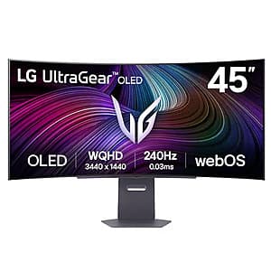(Open-Box) 45" LG UltraGear OLED UWQHD 3440x1440p 240Hz Curved Gaming Monitor from $530 + Store Pickup