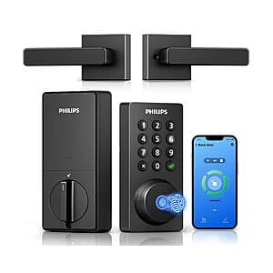 Philips Wi-Fi Keypad Smart Door Lock w/ Handle & Voice / Fingerprint Unlock $110 + Free Shipping