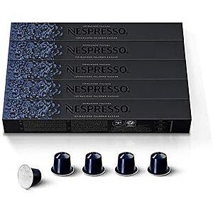 5-Pack 10-Count Nespresso Capsules OriginalLine Pods (Various Flavors) $28.90 w/ Subscribe & Save