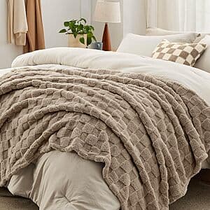 5-Pc Bedsure Comforter Set w/ Throw Blanket & Pillow (Various Sizes & Colors) from $24 + Free S&H