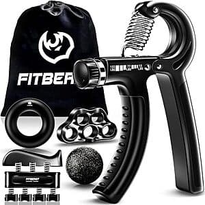 Prime Members: 5-Pc FitBeast Hand Grip Strengthener Workout Kit (4 Colors) from $9.40 + Free S&H