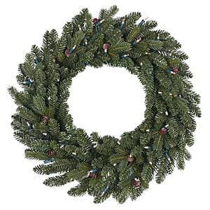 Select Lowe's: GE 26" Pre-lit Indoor Battery-Operated Artificial Christmas Wreath $17.50 & More + Free Store Pickup