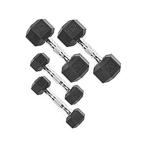 50-lb CAP Barbell Coated Dumbbell Weight Set (2x 20-lb + 2x 5-lb) $40 & More + Free S&H w/ Prime