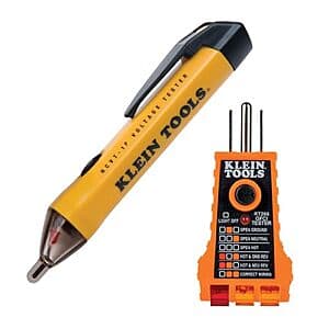 Klein Tools Non-Contact Low Voltage Test Pen + GFCI Outlet Tester $20