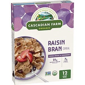12-Oz Cascadian Farm Organic Raisin Bran Cereal $2.70 w/ Subscribe & Save