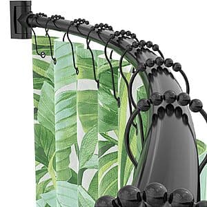 PrettyHome 38-72" Curved Shower / Curtain Rod $10.80
