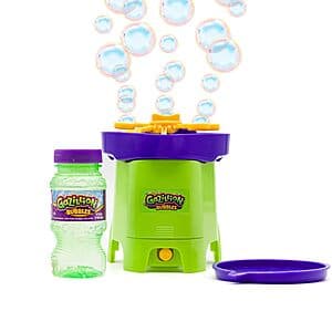 Gazillion Bubbles Tiny Typhoon: Compact Bubble Machine w/ 4-Oz Bubble Solution $5
