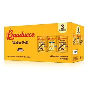 3-Pack Bauducco Wafer Rolls (Variety Pack) $7.50 w/ S&S