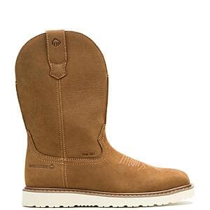 Wolverine Men's Bronc Wedge Pull-On Wellington Work Boots (Soft or Steel Toe) $70 + Free S&H
