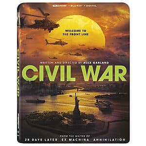 Civil War (4K UHD + Blu-ray + Digital) $14