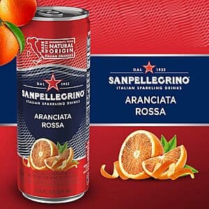 24-Pack 11.15-Oz San Pellegrino Italian Sparkling Drinks (Aranciata Rossa) $12.50 w/ Subscribe & Save