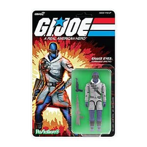 3.75" Super7 Reaction+ G.I. Joe Arctic Snake Eyes Action Figure w/ Accessories $14.25