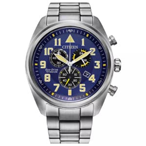 Refurb Citizen Eco-Drive Men's 44mm Chrono Titanium Multi Dial Sapphire Watch $124 + Free Shipping