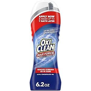2-Count 6.2-Ounce OxiClean Max Force Laundry Stain Remover Gel Stick $5.85 w/ Subscribe & Save
