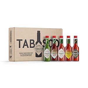 5-Pack 5-Oz TABASCO Brand Hot Sauce Variety Pack $14.20 w/ Subscribe & Save