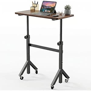 HUANUO 32'' Adjustable Height Standing Desk w/ Wheels $24.80 + Free S&H