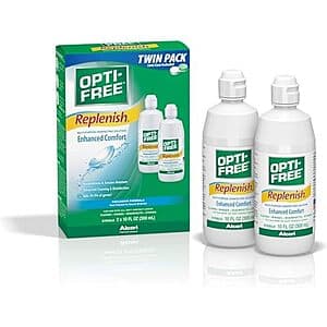 2-Count 10-Oz Opti-Free Replenish Contact Lens Cleaning Solution $5.20 w/ Subscribe & Save