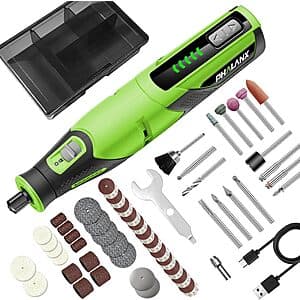 Phalanx 2500mAh Cordless Rotary Tool w/ 64-Piece Accessories (Green) $15