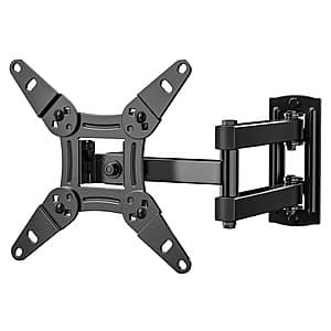 MountFTV Full Motion TV Wall Mount for up to 42" / 44lb TV's $8