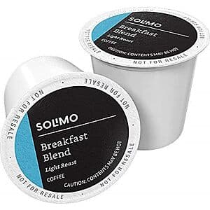 100-Count Solimo K Cup Coffee Pods (Various Flavors) from $21.70 w/ Subscribe & Save