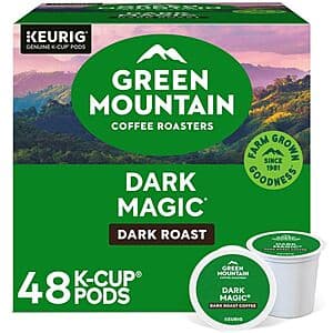 48-Ct Green Mountain Coffee Dark Magic Extra-Bold Coffee K-Cup Pods (Dark Roast) 4 for $49.25 + Free S/H