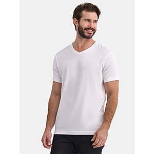 George Men’s & Big Men’s Lightweight V-Neck Tee (Select Colors) $3