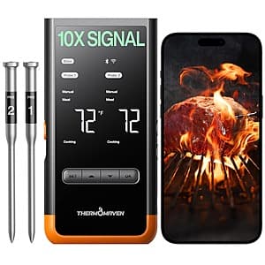 ThermoMaven G2 Wireless Bluetooth Smart Meat Thermometer w/ 2 Probes $60 + Free Shipping