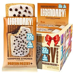 8-Pack Legendary Foods 22g Protein Pastry+ Snacks (various flavors) from $11.35 w/ Subscribe & Save