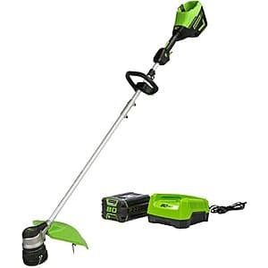 Greenworks - 80V 16" Cutting Diameter Brushless Straight Shaft Grass Trimmer 2.0 Ah Battery (Free Extra 2.0 Ah Battery) $174.99