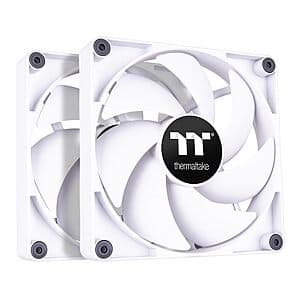 2-Pk Thermaltake CT120 PC Cooling Fan (White) $15